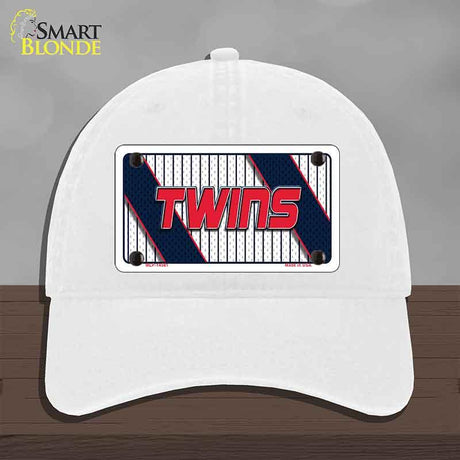 TWINS Graphic Novelty License Plate Hat HAT-MLP-14581 Unconstructed Cotton White