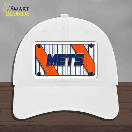 METS Graphic Novelty License Plate Hat HAT-MLP-14582 Unconstructed Cotton White