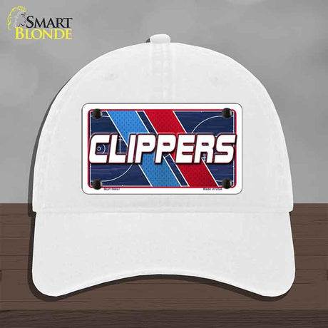 White cap with 'CLIPPERS' design on a gray background