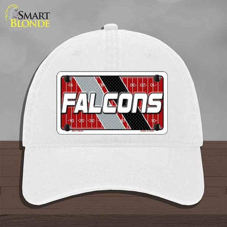 FALCONS Graphic Novelty License Plate Hat HAT-MLP-14626 Unconstructed Cotton White