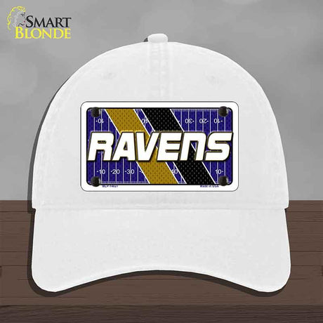 RAVENS Graphic Novelty License Plate Hat HAT-MLP-14627 Unconstructed Cotton White