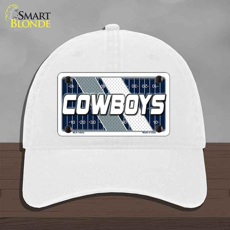 COWBOYS Graphic Novelty License Plate Hat HAT-MLP-14633 Unconstructed Cotton White
