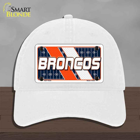 BRONCOS Graphic Novelty License Plate Hat HAT-MLP-14634 Unconstructed Cotton White