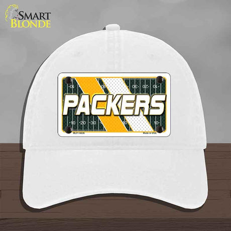 PACKERS Graphic Novelty License Plate Hat HAT-MLP-14636 Unconstructed Cotton White