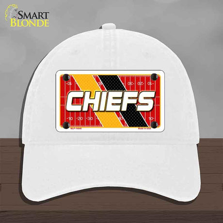 CHIEFS Graphic Novelty License Plate Hat HAT-MLP-14640 Unconstructed Cotton White