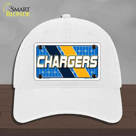 CHARGERS Graphic Novelty License Plate Hat HAT-MLP-14642 Unconstructed Cotton White