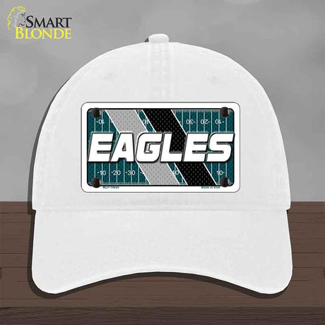 EAGLES Graphic Novelty License Plate Hat HAT-MLP-14650 Unconstructed Cotton White
