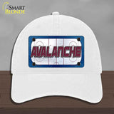 AVALANCHE Graphic Novelty License Plate Hat HAT-MLP-14663 Unconstructed Cotton White