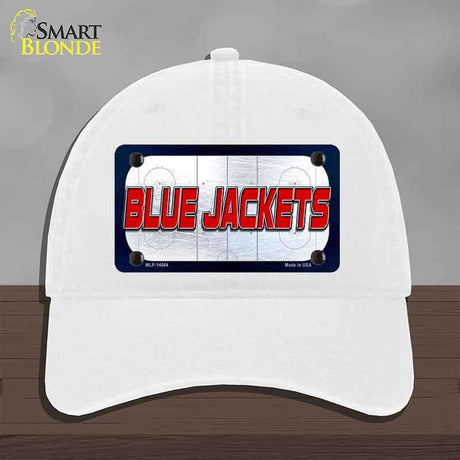 BLUE JACKETS Graphic Novelty License Plate Hat HAT-MLP-14664 Unconstructed Cotton White