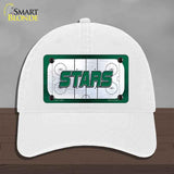 STARS Graphic Novelty License Plate Hat HAT-MLP-14665 Unconstructed Cotton White