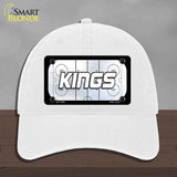 KINGS Graphic Novelty License Plate Hat HAT-MLP-14669 Unconstructed Cotton White