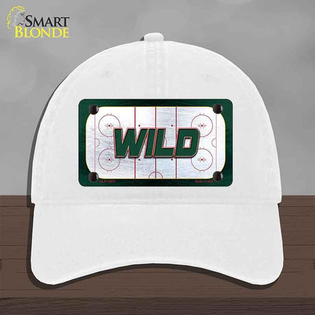 WILD Graphic Novelty License Plate Hat HAT-MLP-14670 Unconstructed Cotton White