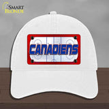 CANADIENS Graphic Novelty License Plate Hat HAT-MLP-14671 Unconstructed Cotton White