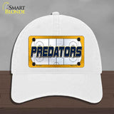 PREDATORS Graphic Novelty License Plate Hat HAT-MLP-14672 Unconstructed Cotton White