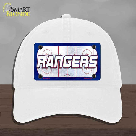 RANGERS Graphic Novelty License Plate Hat HAT-MLP-14675 Unconstructed Cotton White