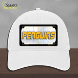 PENGUINS Graphic Novelty License Plate Hat HAT-MLP-14678 Unconstructed Cotton White