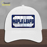 MAPLE LEAFS Graphic Novelty License Plate Hat HAT-MLP-14683 Unconstructed Cotton White