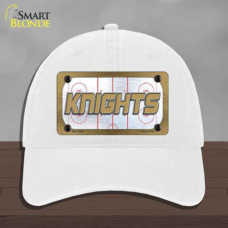 KNIGHTS Graphic Novelty License Plate Hat HAT-MLP-14686 Unconstructed Cotton White