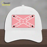 Pink Rebel Novelty License Plate Hat Unconstructed Cotton / White