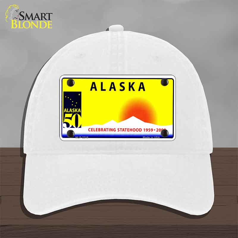 Alaska State Blank Novelty License Plate Hat HAT-MLP-2216
