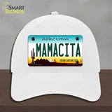 Mamacita Arizona Novelty License Plate Hat Unconstructed Cotton / White