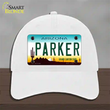 Parker Arizona Novelty License Plate Hat Unconstructed Cotton / White
