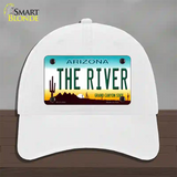 The River Arizona Novelty License Plate Hat Unconstructed Cotton / White