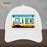 Gila Bend Arizona Novelty License Plate Hat Unconstructed Cotton / White