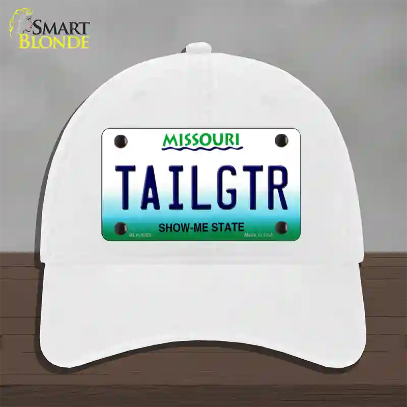 Tailgtr Missouri Novelty License Plate Hat Unconstructed Cotton / White