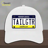 Tailgtr Pennsylvania Novelty License Plate Hat Unconstructed Cotton / White