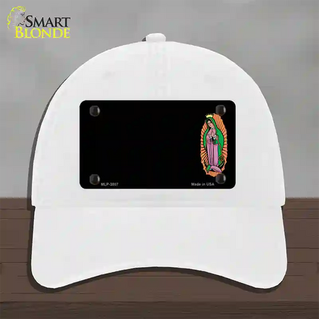 Virgin Mary Offset Novelty License Plate Hat Unconstructed Cotton / White