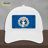 Northern Marianas Flag Novelty License Plate Hat Unconstructed Cotton / White