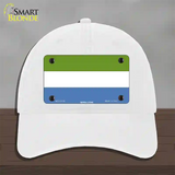 Sierra Leone Flag Novelty License Plate Hat Unconstructed Cotton / White