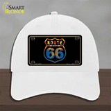 Route 66 Logo Arizona Flag Novelty License Plate Hat Unconstructed Cotton / White