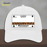 Michoacan Mexico Blank Novelty License Plate Hat Unconstructed Cotton / White