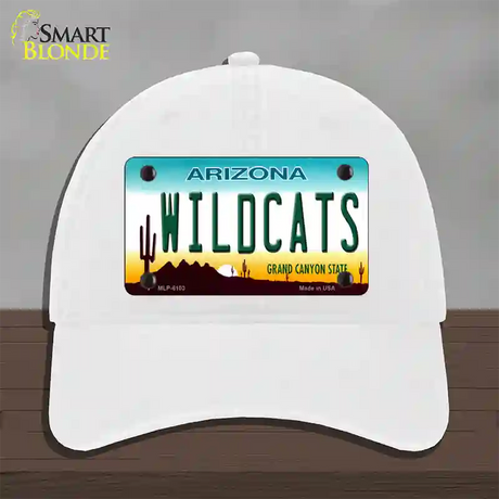 Wildcats Arizona Novelty License Plate Hat Unconstructed Cotton / White