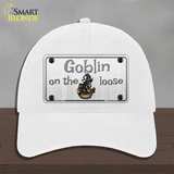 Goblin On The Loose Novelty License Plate Hat Unconstructed Cotton / White