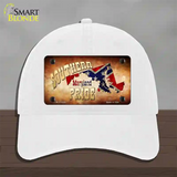 Southern Pride Maryland Novelty License Plate Hat Unconstructed Cotton / White