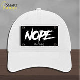 Nope Not Today Novelty License Plate Hat