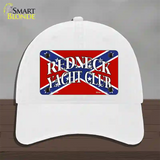 Redneck Yacht Club Novelty License Plate Hat Unconstructed Cotton / White