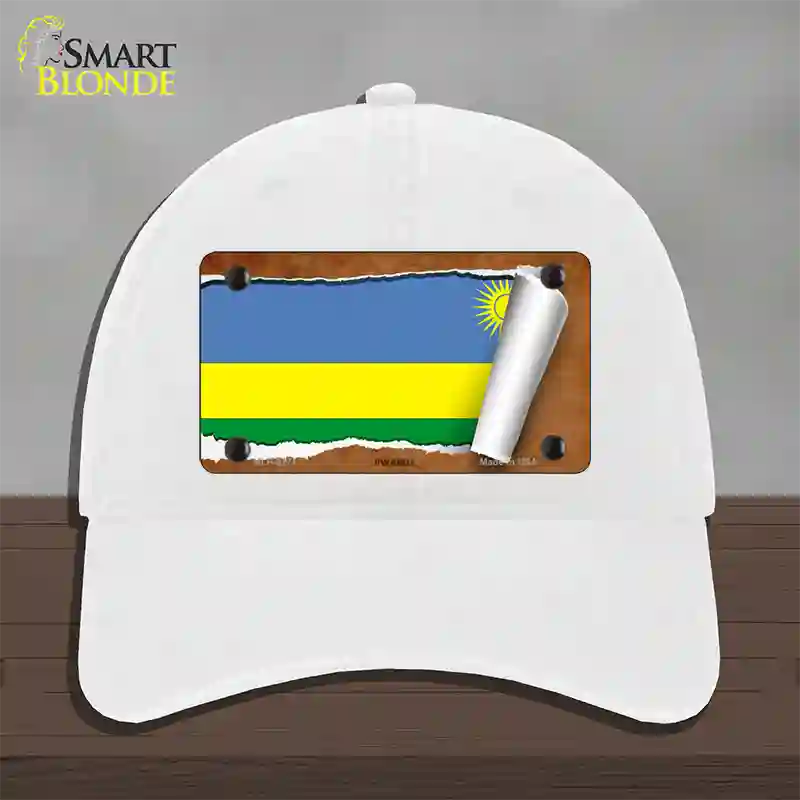 Visit Rwanda Hat Rwanda Flag Scroll License Plate Hat | Smart Blonde