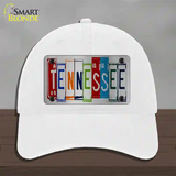 Tennessee License Plate Art Novelty License Plate Hat Unconstructed Cotton / White