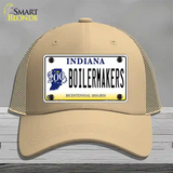 Boilermakers Indiana Novelty License Plate Hat Mesh / Khaki