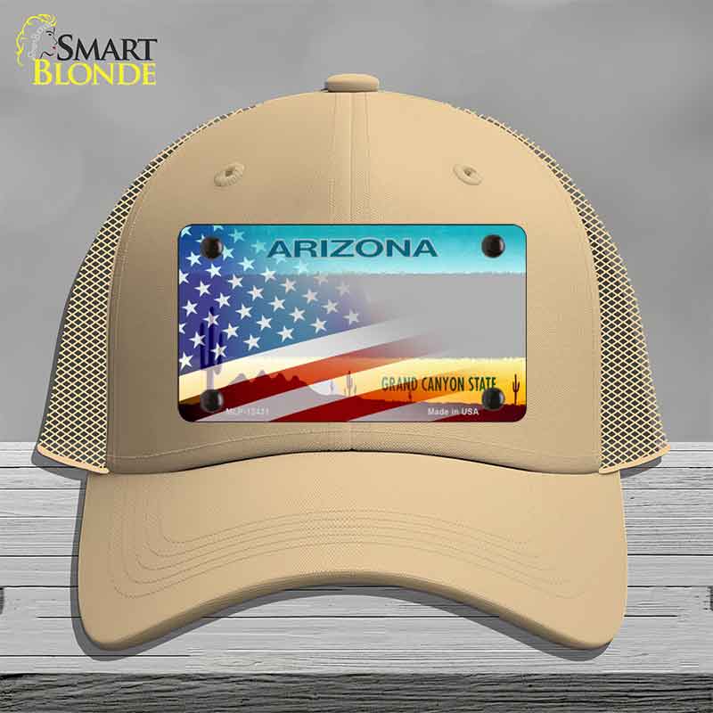 Arizona License Plate American Flag Novelty License Plate Hat HAT-MLP-12431