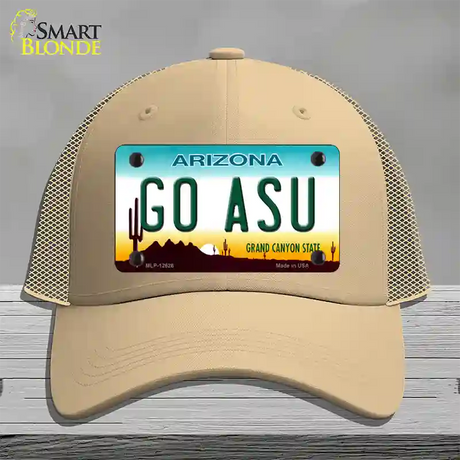 Go Arizona State Novelty License Plate Hat Mesh / Khaki
