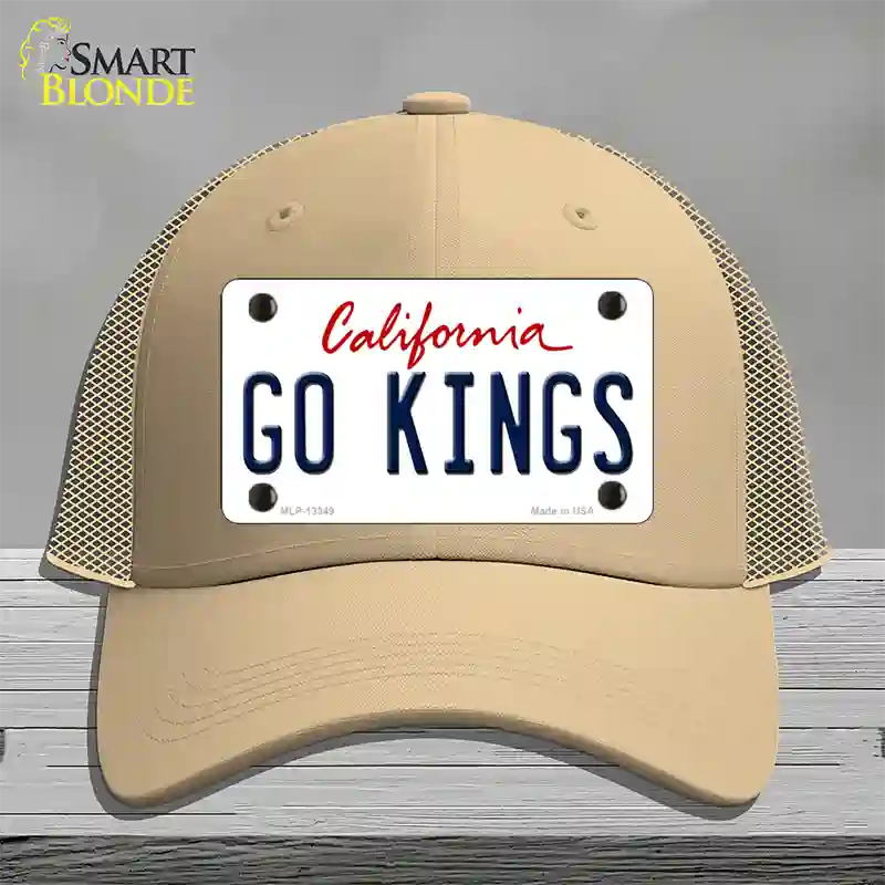 Go Kings California Novelty License Plate Hat Tag Mesh Khaki