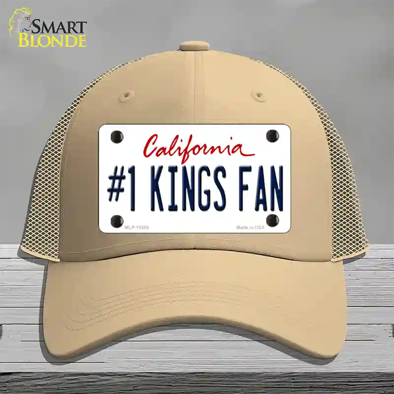 Number 1 Kings Fan California Novelty License Plate Hat Tag Mesh Khaki