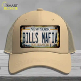 Bills Mafia New York Rusty Novelty License Plate Hat Tag Mesh Khaki