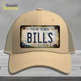 Bills Excelsior New York Rusty Novelty License Plate Hat Tag Mesh Khaki
