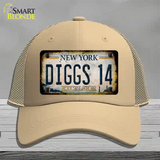 Diggs 14 Excelsior New York Rusty Novelty License Plate Hat Tag Mesh Khaki